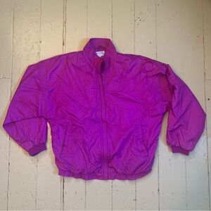 Vibrant Purple Windbreaker Jacket
